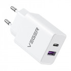 Chargeur PC/TAB USB VEGER Sorties USB-A-C 65W