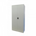 ARMOIRE METALLIQUE PORTES BATTANTES GRIS L100 X P45 X H200