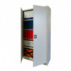 ARMOIRE METALLIQUE PORTES BATTANTES GRIS L100 X P45 X H200