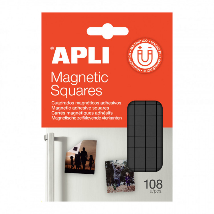 SACHET CARRE ADHESIF MAGNETIQUE X108