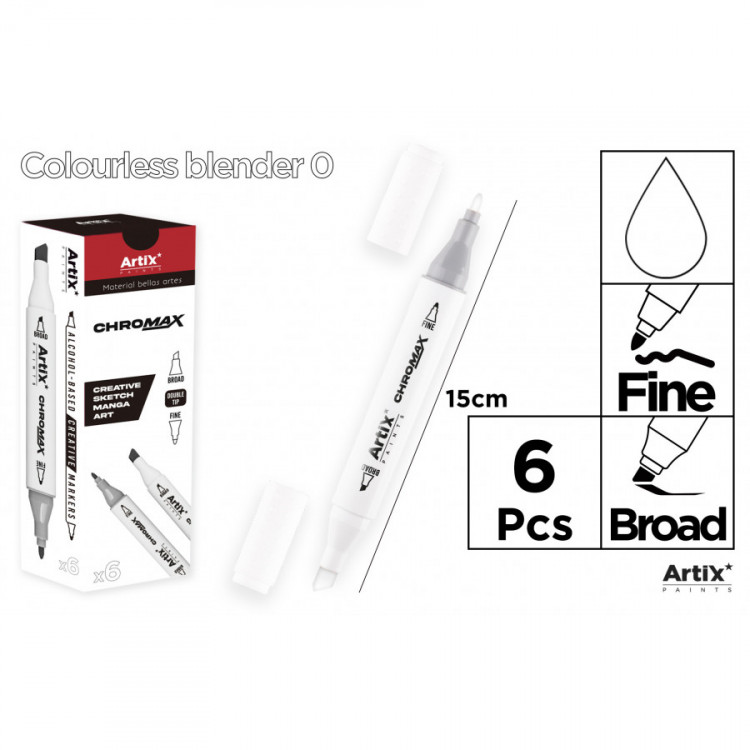 MARQUEUR CHROMAX CRÉAT. DBL PTE 0 MÉLANG