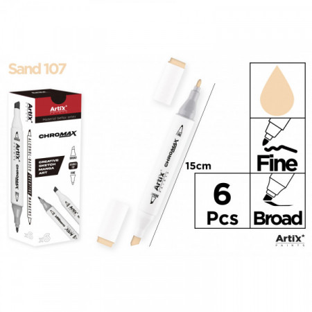 MARQUEUR CHROMAX CRÉAT. DBL PTE 107 SAND