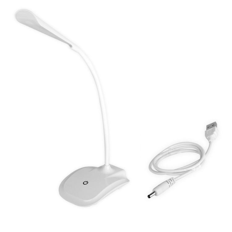 LAMPE BUREAU LED BRAS FLEX BATT USB