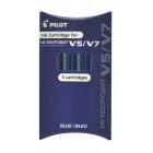 RECHARGE STYLO - ROLLER ENCRE LIQUIDE - HI-TECPOINT V5/V7 - 0,7mm - EPAISSEUR DE TRAIT - BLEU