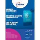 paquet 10 pochettes Adhesives en A5