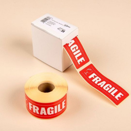 300 étiquett Fragile ADH 98X40 MM