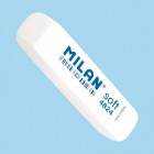 Blister 3 crayons blanc + 1 gomme MILAN 4824