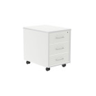 CAISSON MOBILE 3 TIROIRS BLANC/BLANC