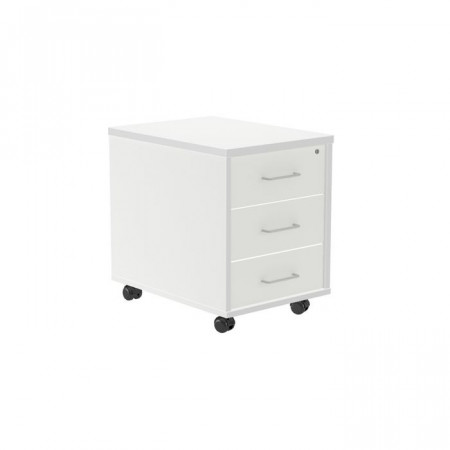 CAISSON MOBILE 3 TIROIRS BLANC/BLANC