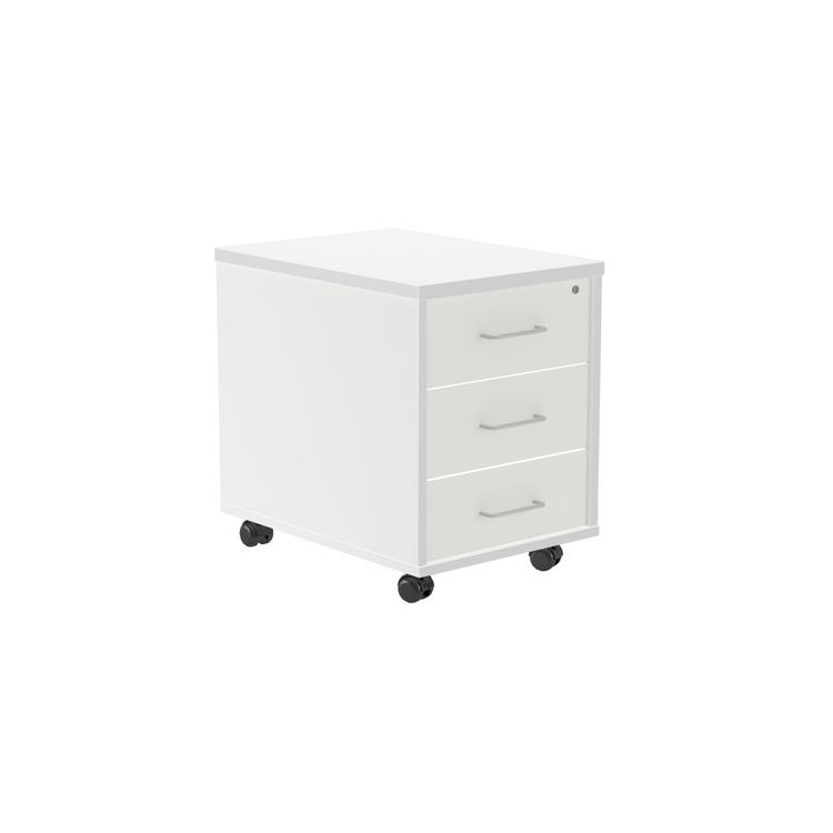 CAISSON MOBILE 3 TIROIRS BLANC/BLANC