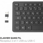 CLAVIER PC SANS FIL PREMIUM Windows - NOIR