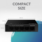 SWITCH 5-PORT GIGABIT