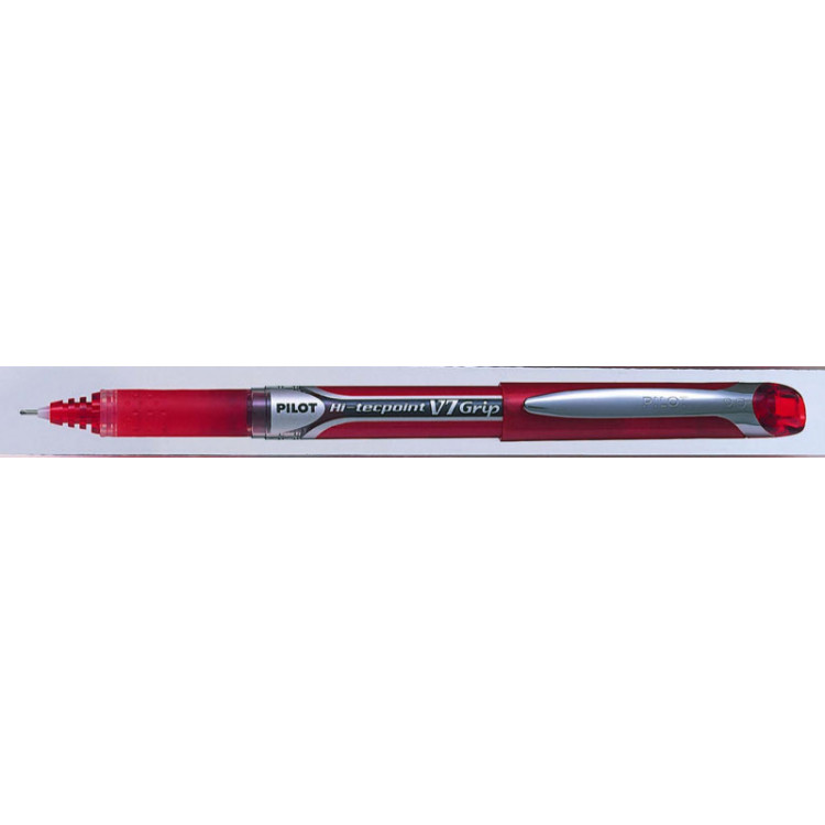 STYLO ROLLER ENCRE LIQUIDE - V7 Grip - 0,7mm - EPAISSEUR DE TRAIT - ROUGE