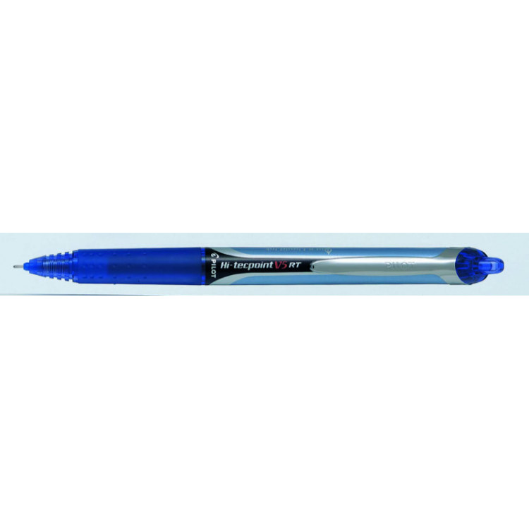 STYLO ROLLER ENCRE LIQUIDE - HI-TECPOINT V5 RT - 0,5mm - EPAISSEUR DE TRAIT - BLEU