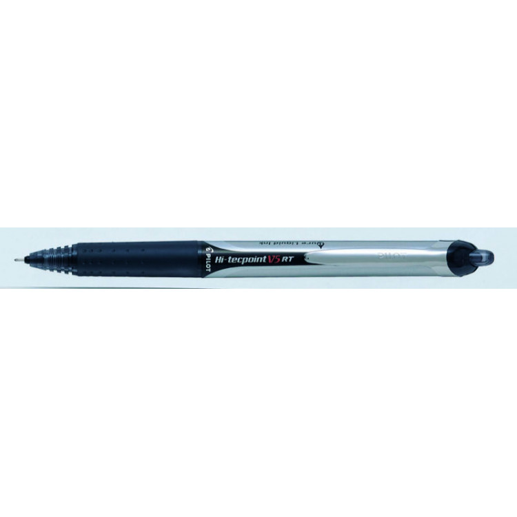 STYLO ROLLER ENCRE LIQUIDE - HI-TECPOINT V5 RT - 0,5mm - EPAISSEUR DE TRAIT - NOIR