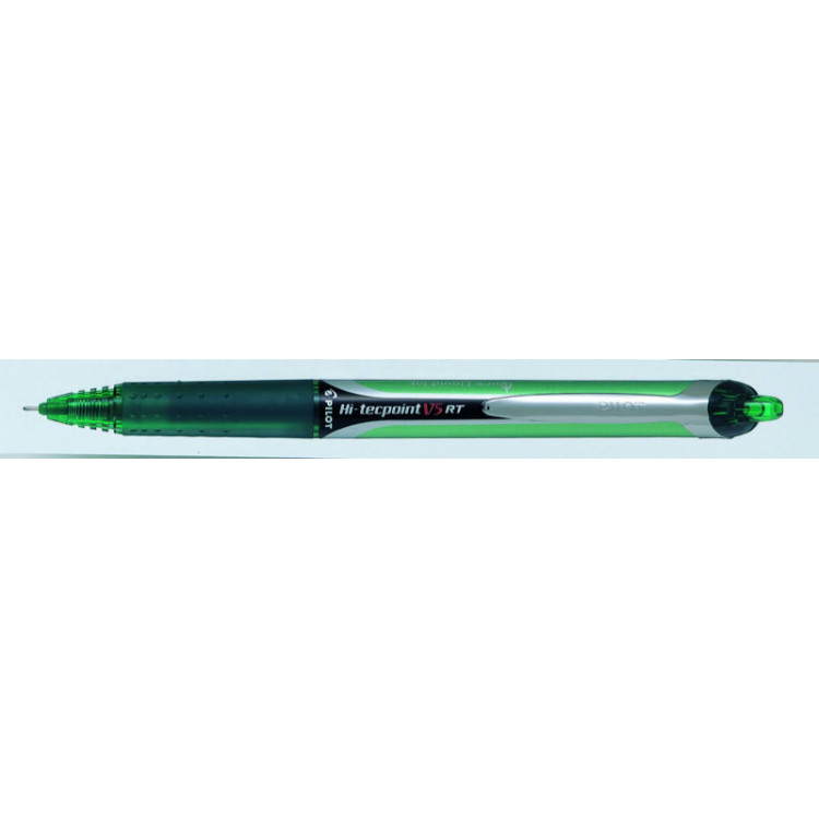 STYLO ROLLER ENCRE LIQUIDE - HI-TECPOINT V5 RT - 0,5mm - EPAISSEUR DE TRAIT - VERT