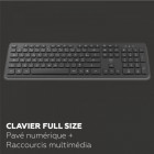 CLAVIER PC SANS FIL PREMIUM Windows - NOIR