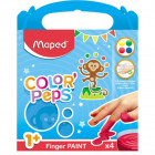 PEINTURE AU DOIGT POT 80G X4 BOITE CARTON