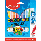 FEUTRES COLOR'PEPS JUNGLE X12 BOITE CARTON