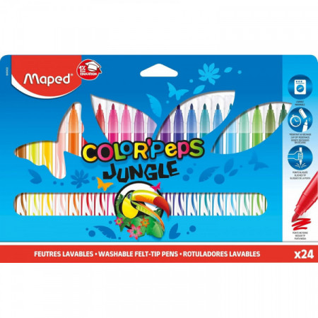 FEUTRES COLOR'PEPS JUNGLE X24