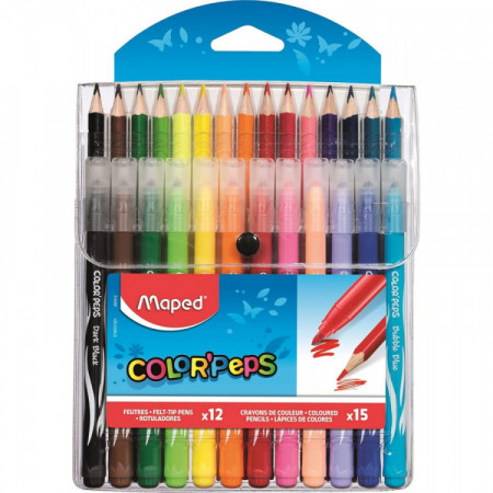 FEUTRE X12 + CRAYON X15 COLOR PEPS