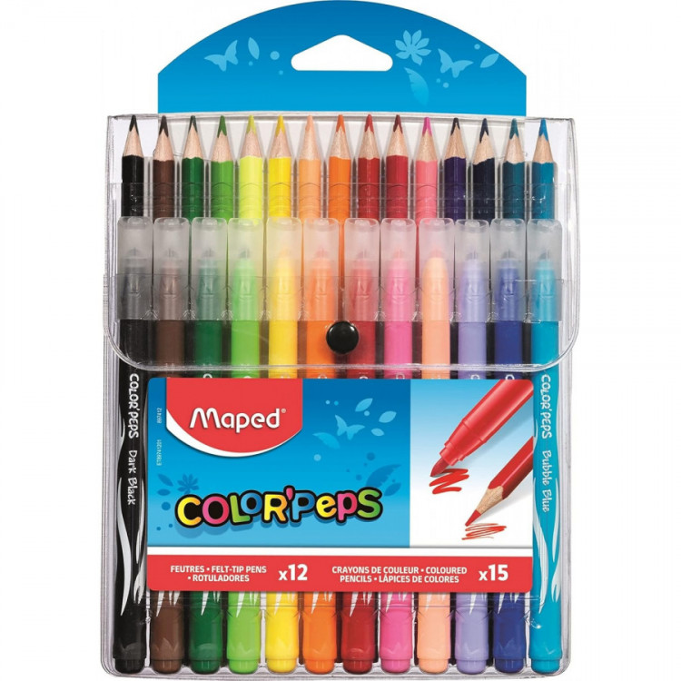 FEUTRE X12 + CRAYON X15 COLOR PEPS