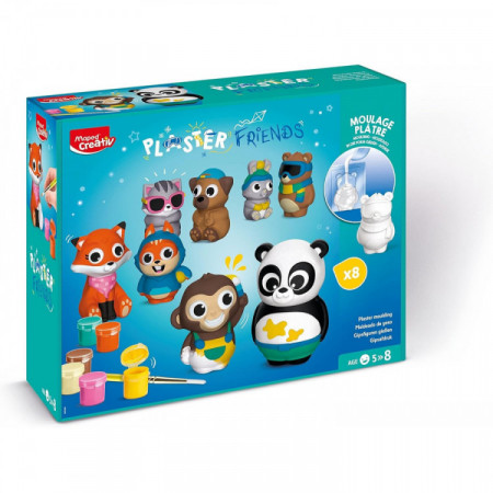 MOULAGE PLATRE 8 FIGURINES PLASTER FRIENDS