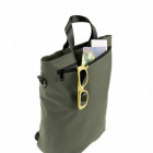 CONVERTIBLE URBAN TOTE BAG 15" KAKI