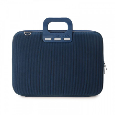 MALLETTE BOMBATA VELLUTO 15"NAVY