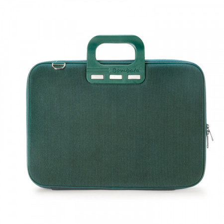 MALLETTE BOMBATA VELLUTO 15"VERT
