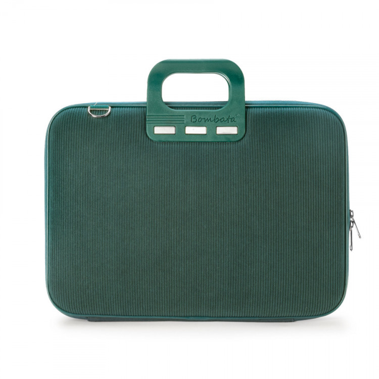 MALLETTE BOMBATA VELLUTO 15"VERT