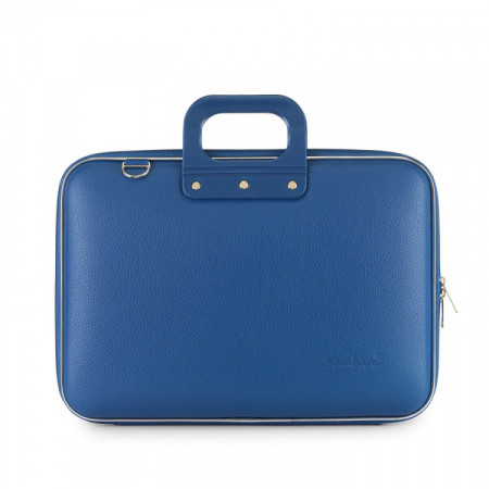 MALLETTE CLASSIC VINYLE 15"BLEU COBALT
