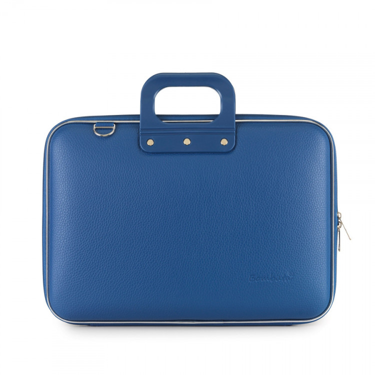 MALLETTE CLASSIC VINYLE 15"BLEU COBALT