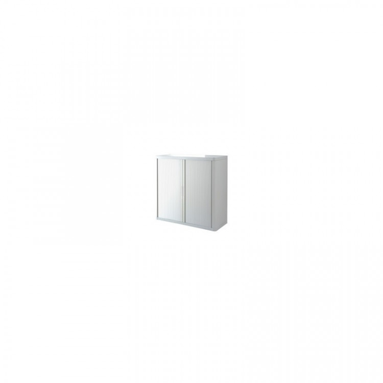 ARMOIRE BASSE 104*110*41.5 C.BLAN/R.BLAN