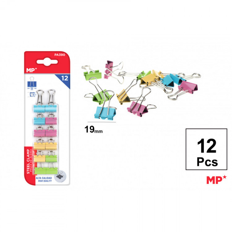PINCE DOUBLE CLIP COULEURS 19