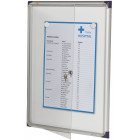 VITRINE D'AFFICHAGE 4Feuilles x A4 Fond magnétique
