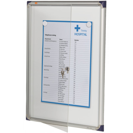 VITRINE D'AFFICHAGE 4Feuilles x A4 Fond magnétique