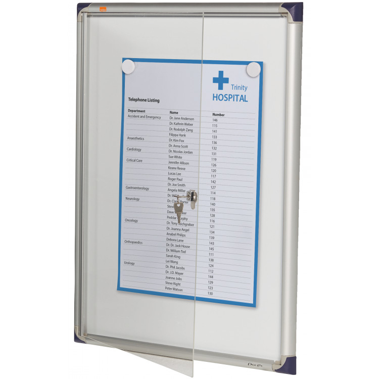 VITRINE D'AFFICHAGE 4Feuilles x A4 Fond magnétique