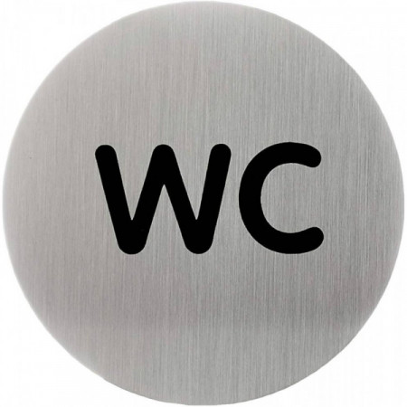 PICTOGRAMME ROND "WC 85MM