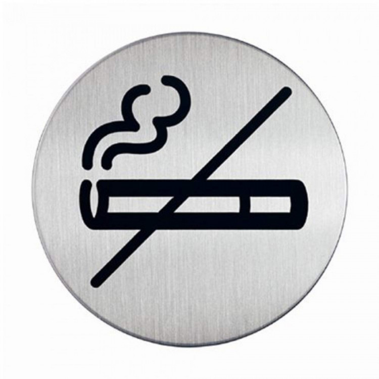 PICTOGRAMME ROND "NON-FUMEUR" 85MM