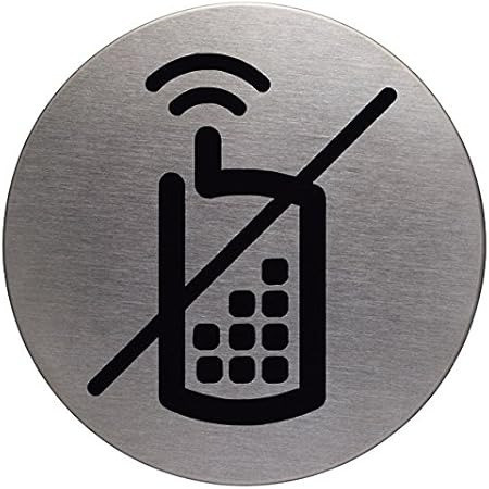 PICTOGRAMME ROND "GSM INTERDIT" 85MM