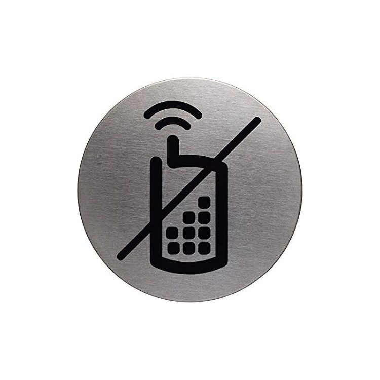 PICTOGRAMME ROND "GSM INTERDIT" 85MM