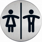 PICTOGRAMME ROND "HOMME/FEMME" 83MM