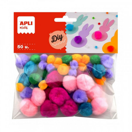 Sachet de 50 pompons SOFT
