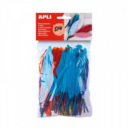 Sachet 100 plumes indien coul ass