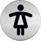PICTOGRAMME ROND "FEMME" 85MM