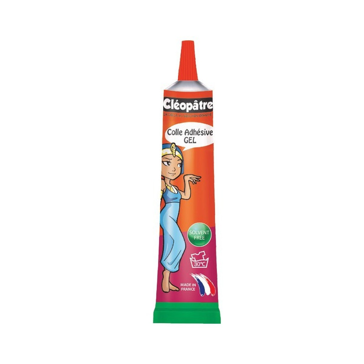 COLLE ADHES GEL CLÉOPATRE TUBE ALU 30G