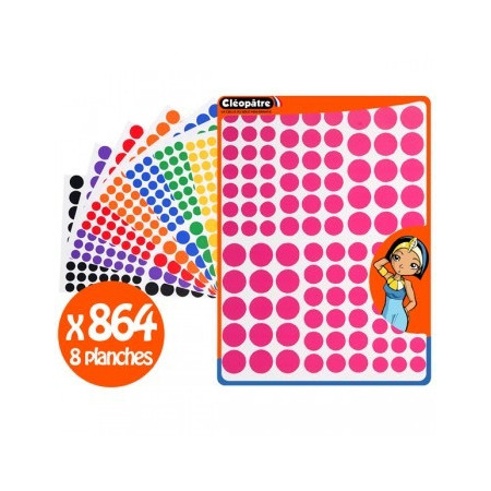864 RONDS 3 DIAM MULTICOLOR