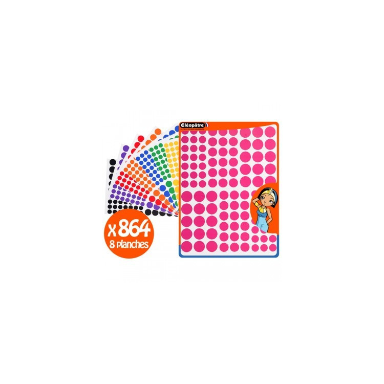 864 RONDS 3 DIAM MULTICOLOR