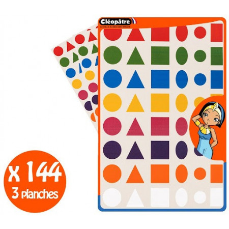 144 GOMMETTES GÉOMÉTRIQUES